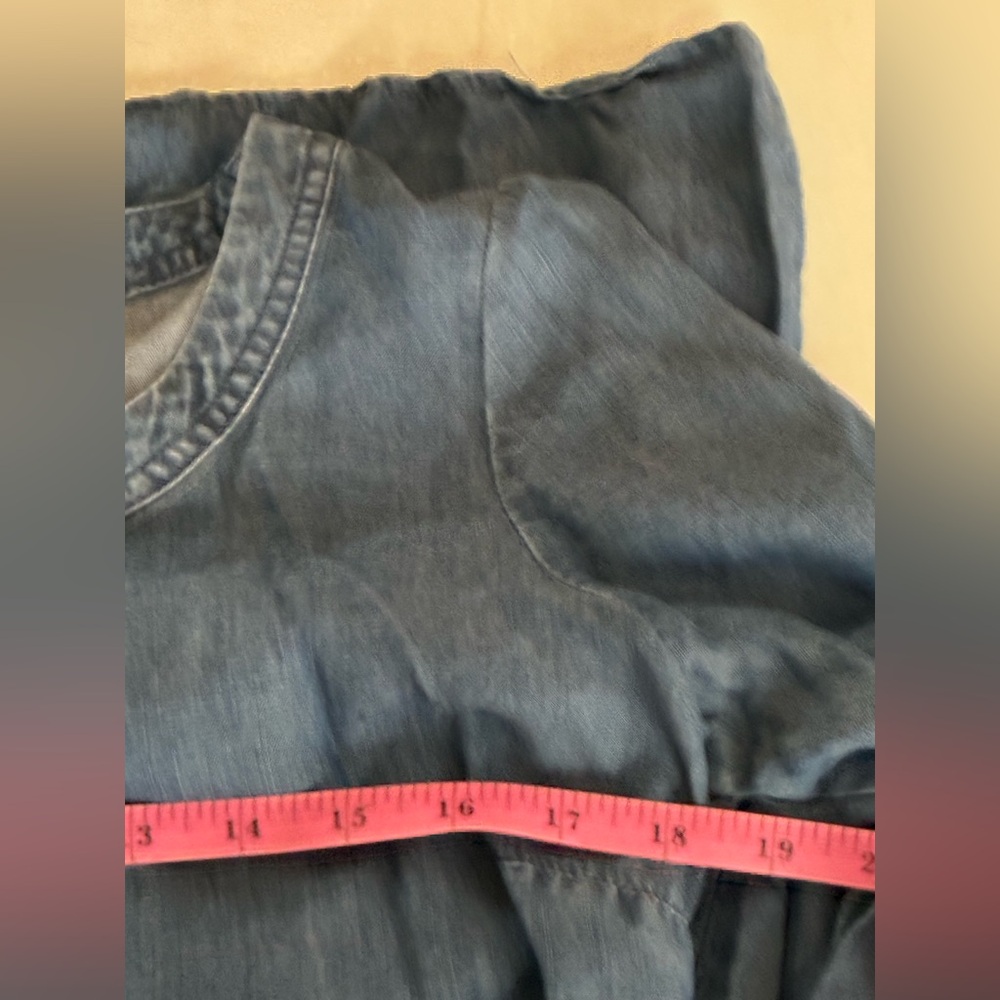 👖Cato Indigo Denim Jean Bell Sleeve Dress - Picture 5 of 15